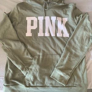 Sage Green PINK Hoodie